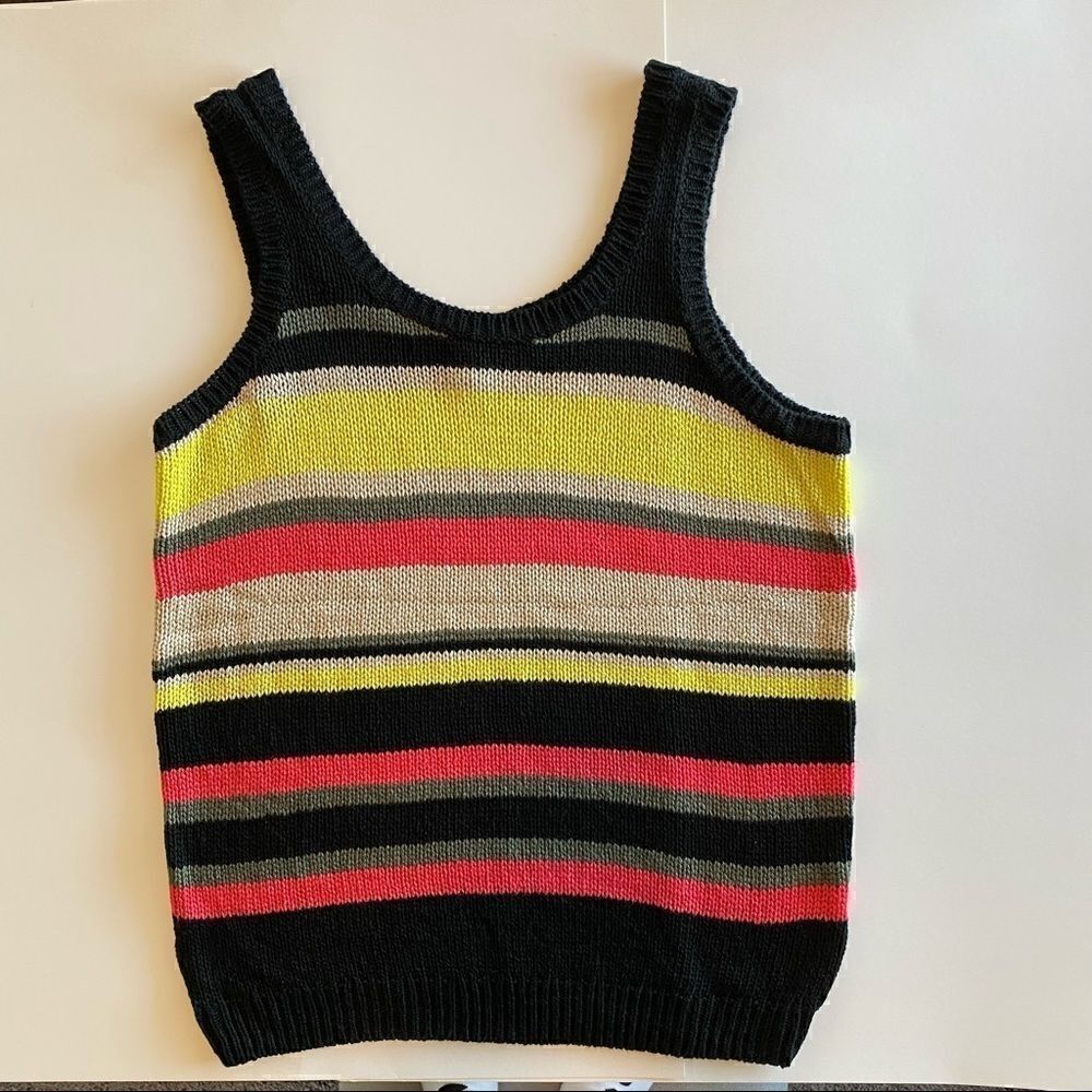 Halogen Multicolor Tank Top Sweater Size M - Picture 5 of 8
